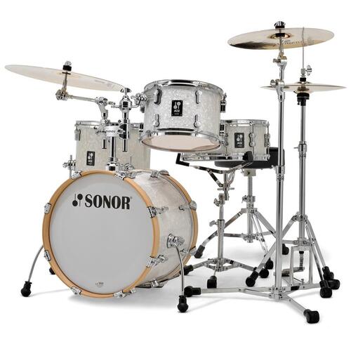 SONOR AQ2 BOP SET 4-PIECE 18" SHELL in White Pearl